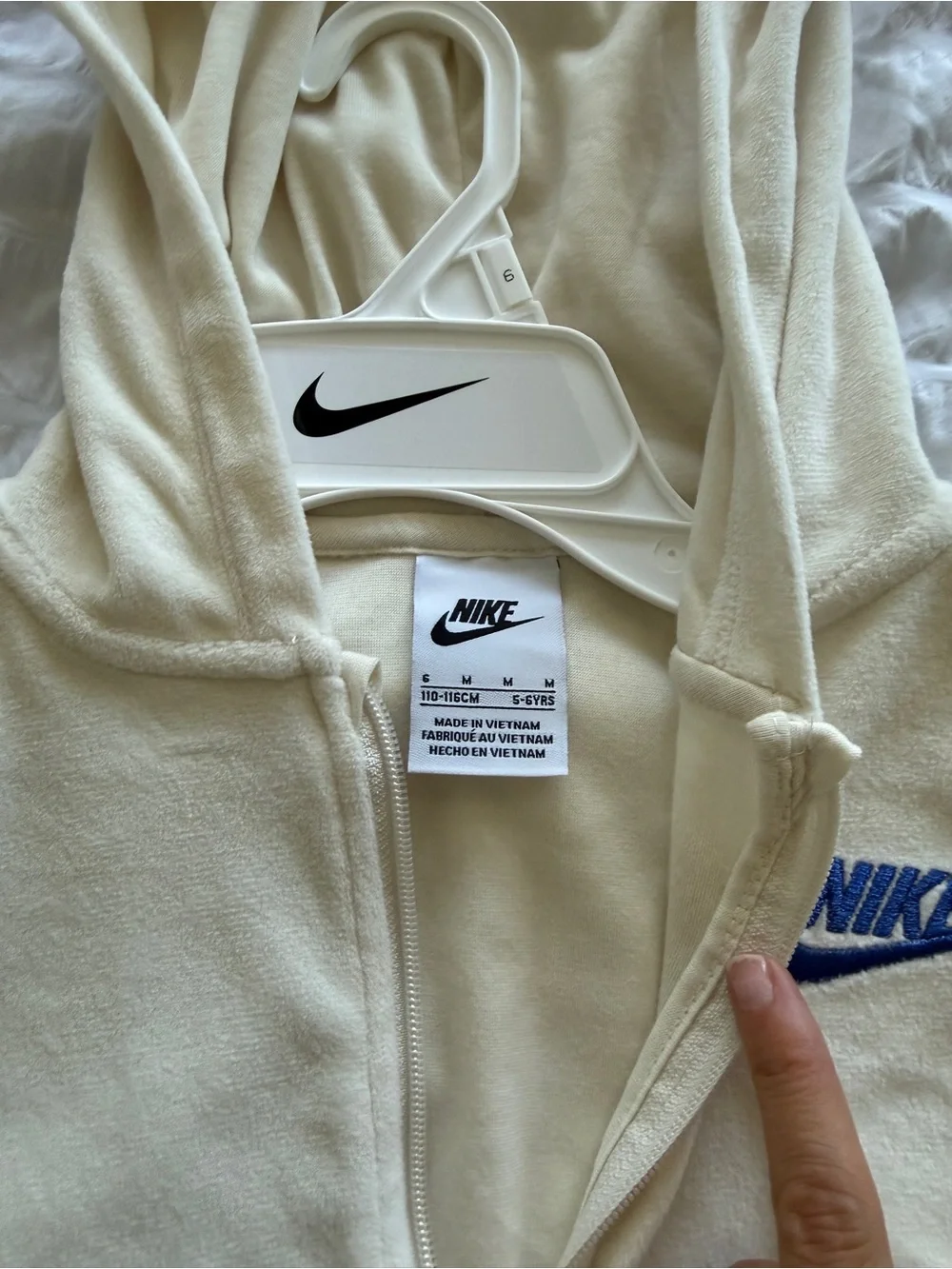 Nike kids zip up jacket and skirt set